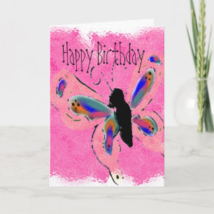 Carte d'anniversaire papillon