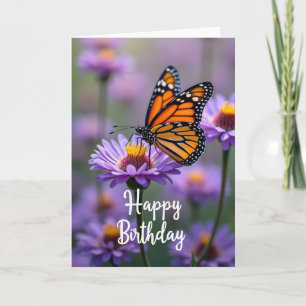 Carte d'anniversaire Papillon Suave