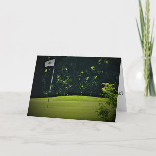 Carte d'anniversaire "Parcours de golf Theodore Wi