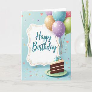 Carte d'anniversaire Pastel à pois