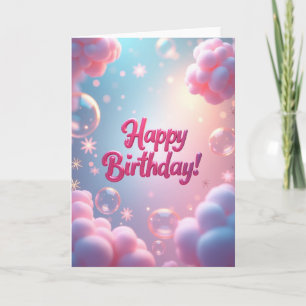Carte d'anniversaire Pastel Dream