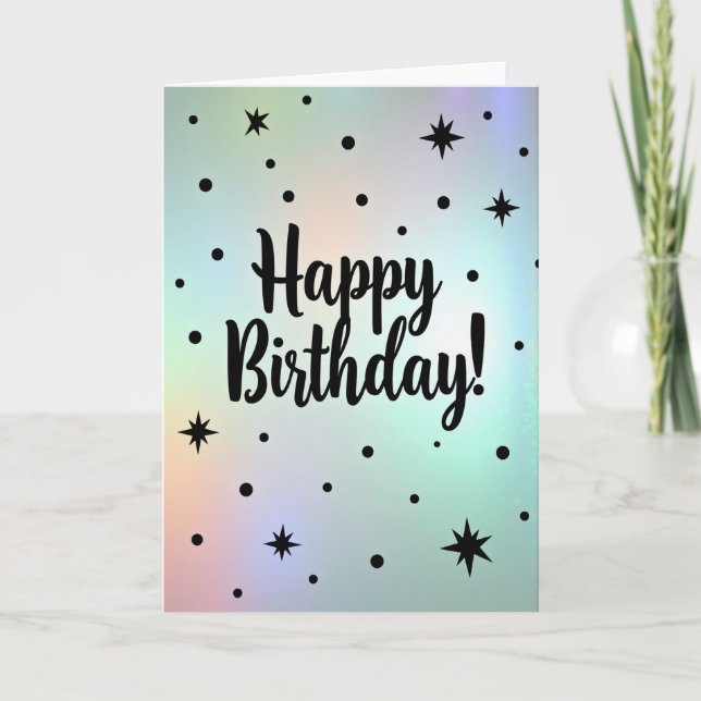 Carte d'anniversaire pastel joyeuse (Devant)