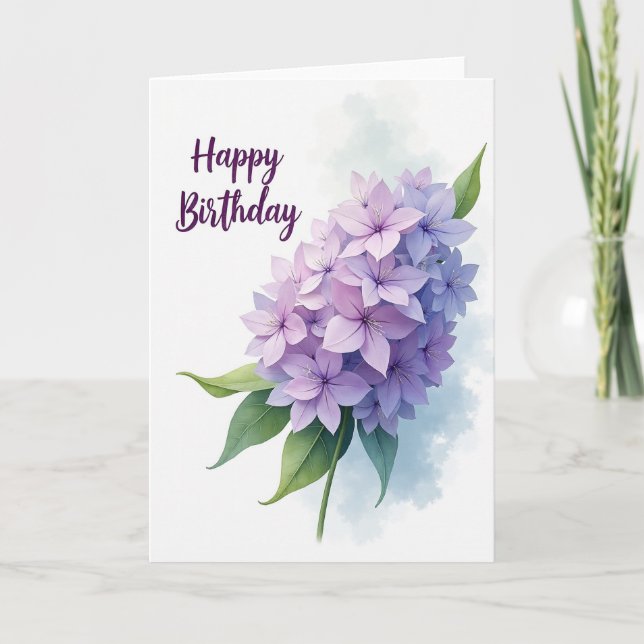 Carte d'anniversaire Pastel Serene (Devant)