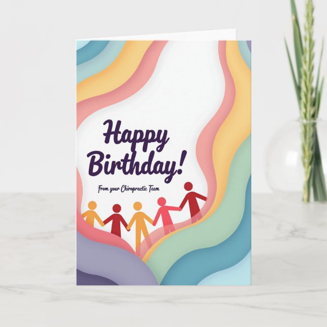 Carte d'anniversaire Pastel Wave (Devant)