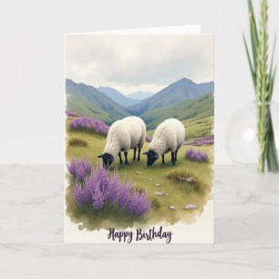 Carte d'anniversaire pastorale artistique