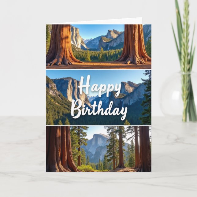 Carte d'anniversaire Paysage Majestueux (Devant)