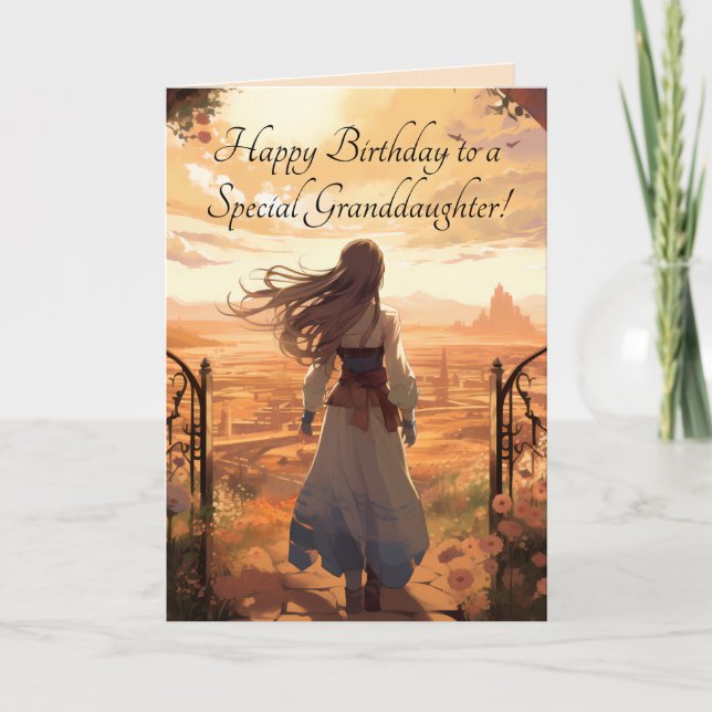 CARTE D'ANNIVERSAIRE PEACH SKY GRANDFIUGHTER (Devant)