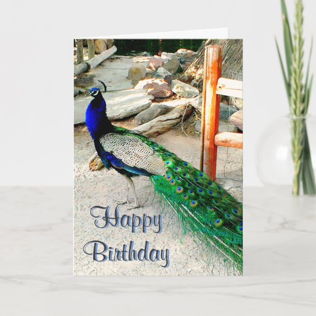 Carte d'anniversaire - Peacock Design, enveloppe i (Devant)