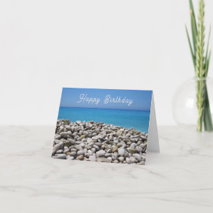 Carte d'anniversaire Pebble Beach et Sea View