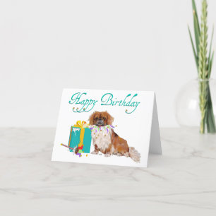 Carte d'anniversaire Pekingese