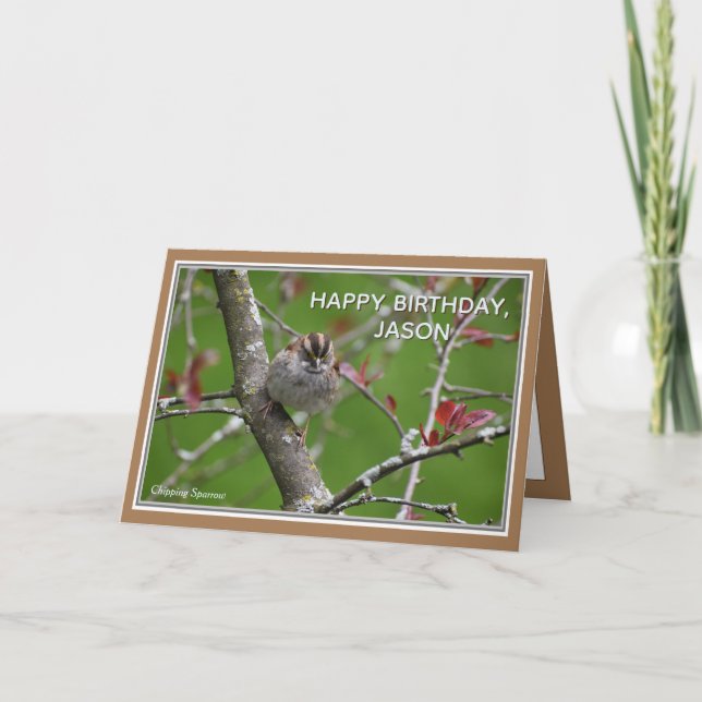 Carte d'Anniversaire Personalisée (Devant)