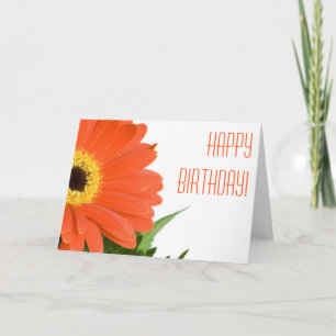 Carte d'anniversaire personnalisable à la margueri