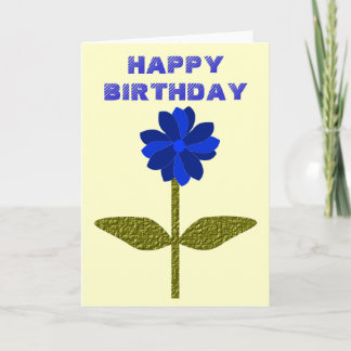 Carte d'anniversaire personnalisable Daisy Ocean B
