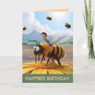 Carte d'anniversaire personnalisable Happbee