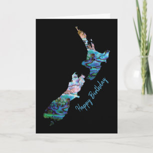 CARTE D'ANNIVERSAIRE PERSONNALISABLE NEW ZEALAND P