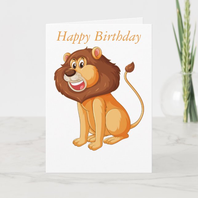Carte d'anniversaire personnalisable pour les enfa (Devant)