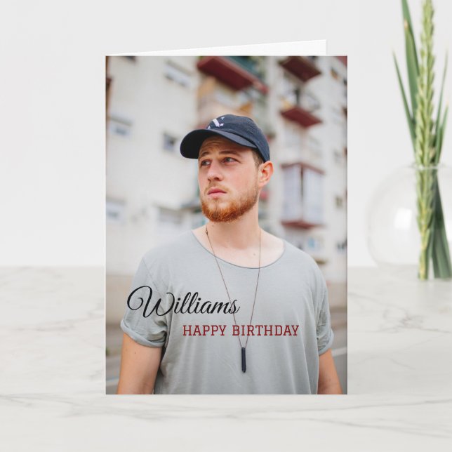 Carte d'anniversaire personnalisée (Devant)
