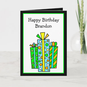 Carte d'anniversaire personnalisée