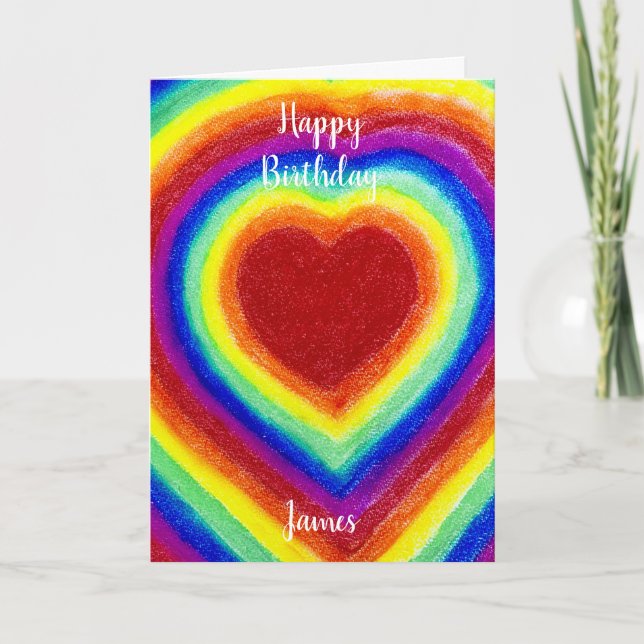 Carte d'anniversaire personnalisée (Devant)