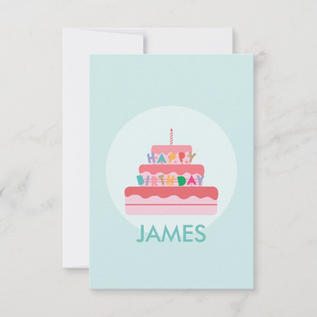 Carte d'anniversaire personnalisée (Devant)