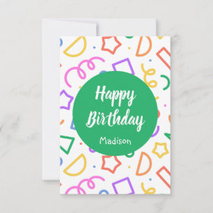 Carte d'anniversaire personnalisée