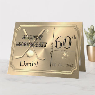 Carte d'anniversaire personnalisée 60 ans pour lui
