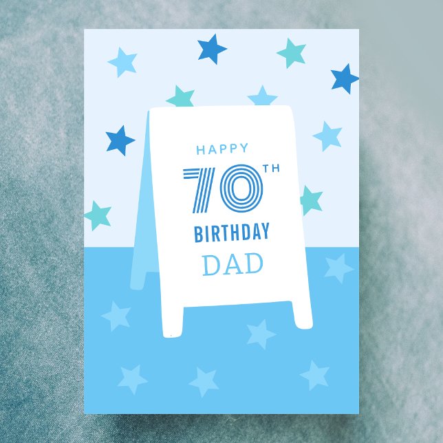 Carte d'anniversaire personnalisée 70 ans (Créateur téléchargé)