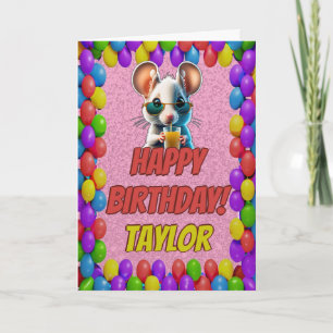Carte d'anniversaire personnalisée amusante avec u