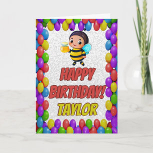 Carte d'anniversaire personnalisée amusante en for