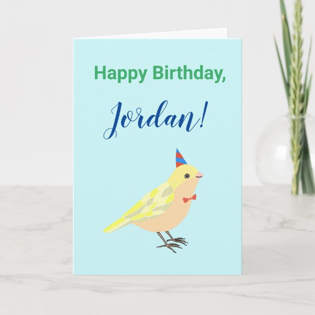 Carte d'anniversaire personnalisée avec carte de n (Devant)