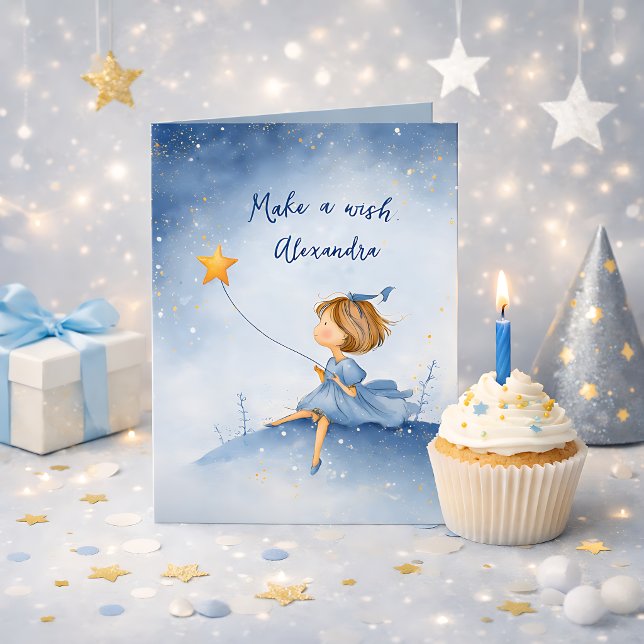 Carte d'anniversaire personnalisée avec nom ou tex (Créateur téléchargé)