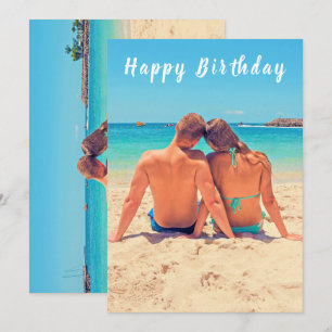 Carte d'anniversaire personnalisée avec votre phot