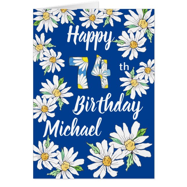 Carte d'anniversaire personnalisée Belated 75th (Devant)