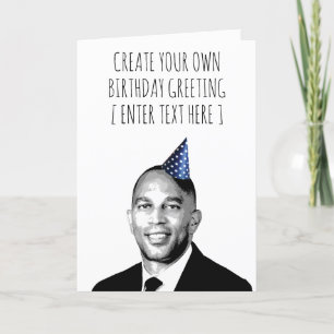 Carte d'anniversaire personnalisée de Hakeem Jeffr