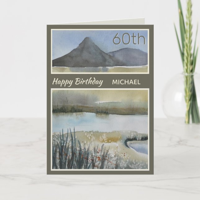 Carte d'anniversaire personnalisée de la 60e Monta (Devant)
