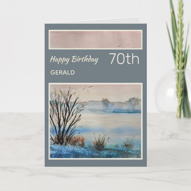 Carte d'anniversaire personnalisée de la 70e Pitto (Devant)