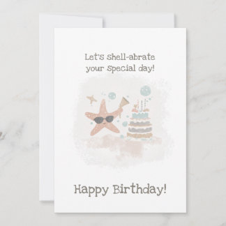 Carte d'anniversaire personnalisée de la Starfish