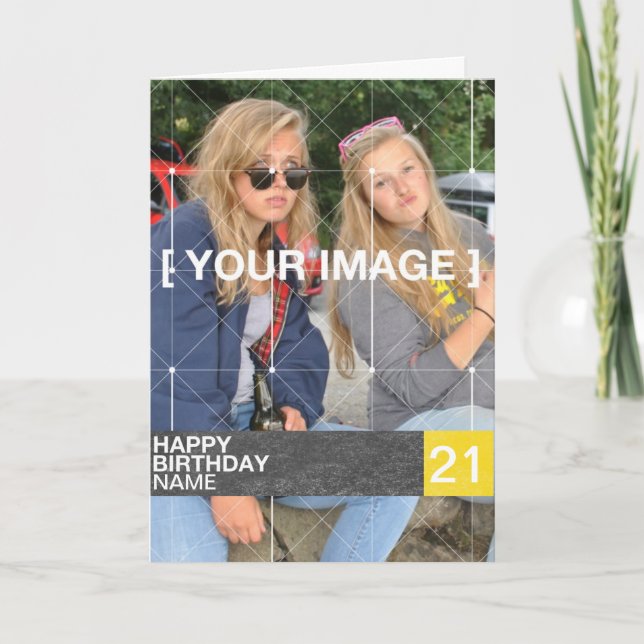 Carte d'anniversaire personnalisée de photo (Devant)