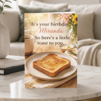 Carte d'anniversaire personnalisée drôle et mignon
