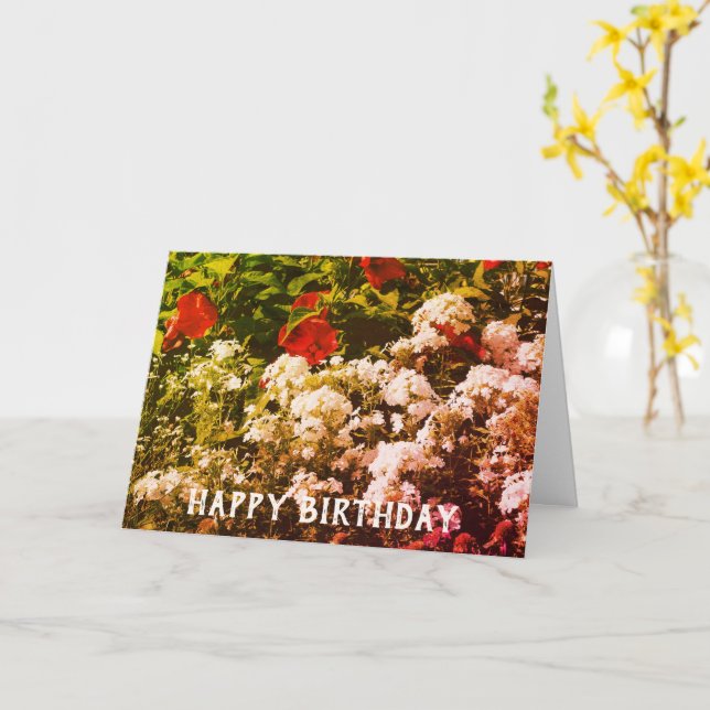 Carte d'anniversaire personnalisée Hibiscus Et Phl (Fleur jaune)