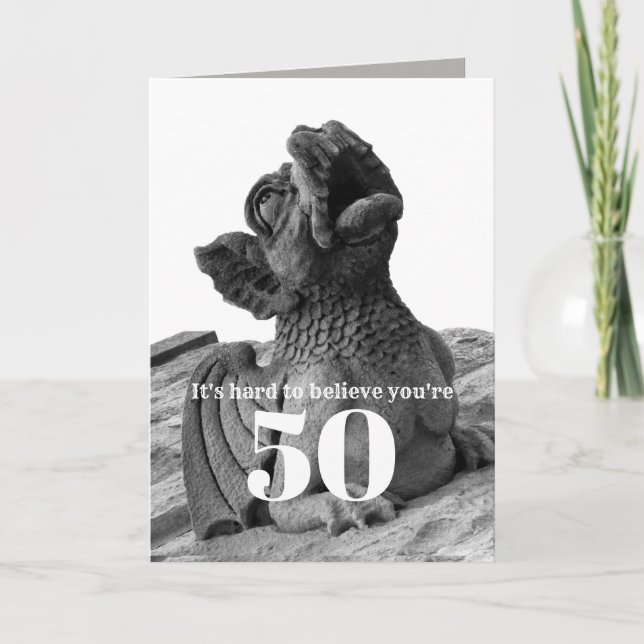 carte d'anniversaire personnalisée humour personna (Devant)