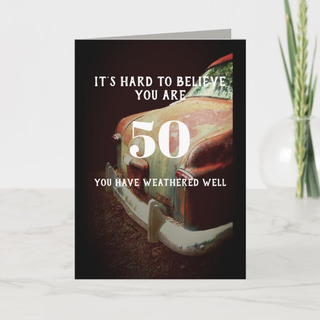 carte d'anniversaire personnalisée humour personna (Devant)