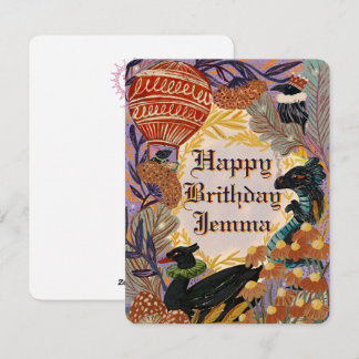 Carte d'Anniversaire Personnalisée Joyeuse Nature