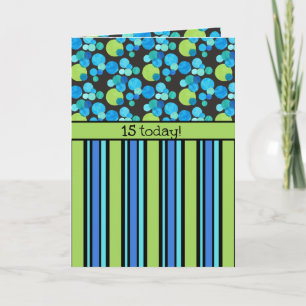 Carte d'anniversaire personnalisée : Lunes bleues