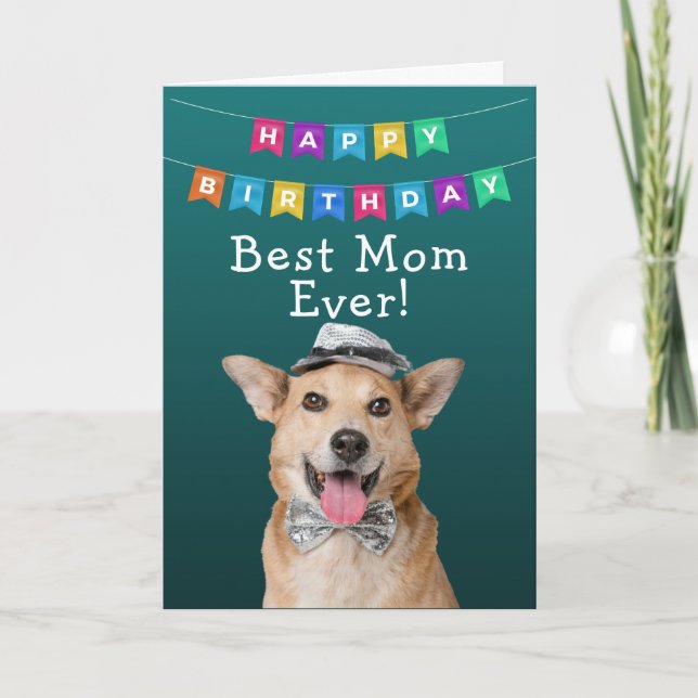 Carte d'anniversaire personnalisée Meilleure maman (Devant)