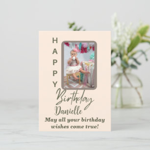 Carte d'anniversaire personnalisée moderne