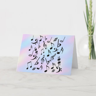 Carte d'anniversaire personnalisée | Notes de musi