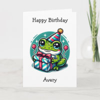 Carte d'anniversaire personnalisée | Page Couleur