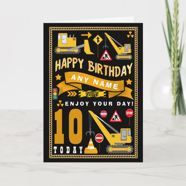 Carte d'anniversaire personnalisée par (Devant)