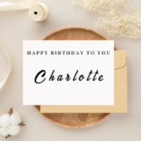 Carte d'anniversaire personnalisée pour elle